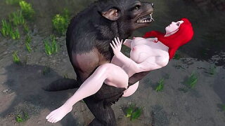 Werewolf Stretches Redhead Babes Pussy Heavy Warrior By The River 3.5 